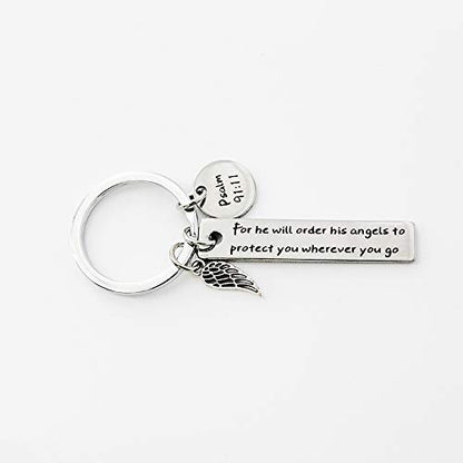 Meiligo Christian Gift God Keychain Religious Keychain Bible Verse Keychain