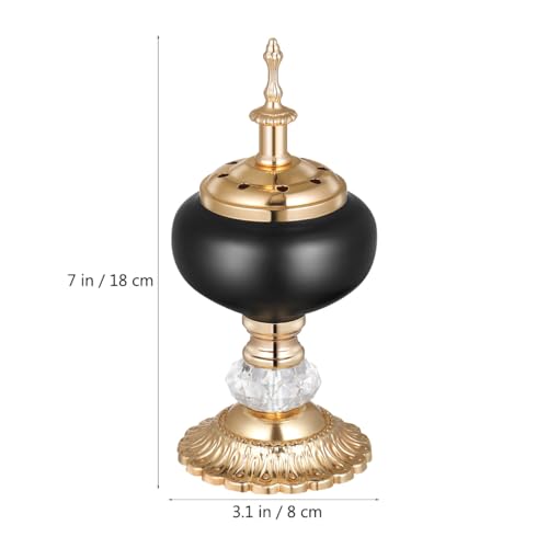 PRETYZOOM European Incense Burner Resin Candlestick Style Decor for Meditation Aromatherapy Housewarming Gift Home Decor Ornament Desktop Censer for Relaxation and Religious Use