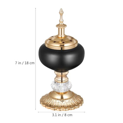 PRETYZOOM European Incense Burner Resin Candlestick Style Decor for Meditation Aromatherapy Housewarming Gift Home Decor Ornament Desktop Censer for Relaxation and Religious Use