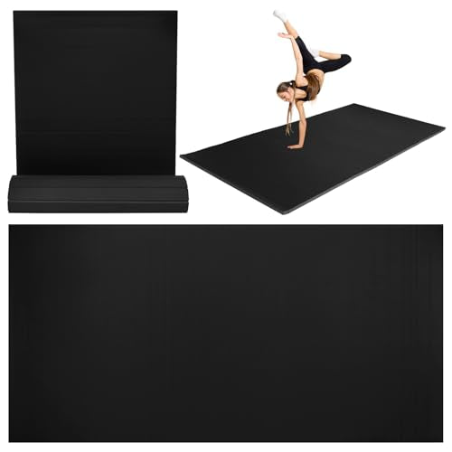 Generic Extra Large Exercise Mat 118.11x59.06x1.18in Non-Slip Folding Gymnastics Wrestling Mat for MMA Grappling Martial Arts Boxing Yoga Pilates