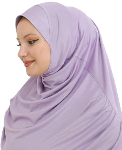 Prien Ready To Wear Hijab For Women, Instant Turban, Soft Muslim Scarf For Prayer, Long Hijabs, Islamic Clothes, Jersey Abaya - color: Damson
