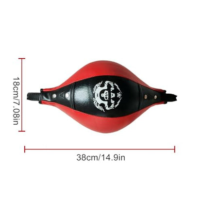Speed Bag Stable Speed Reactive Full Body Boxing | Speed Training Boxing Ball for Home Gym, Indoor Fitness, Punching Bag Workout, Men Women Stress Relief, Cardio - color: Black red