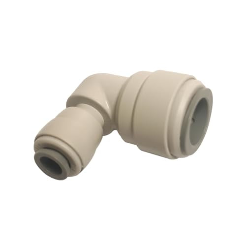 Reducing Elbow Union Quick Connector 1/2" to 1/4" O.D. Tube Fitting, push to connect for RO water filter system,5pcs. - style: 1/2 to 1/4 o.d. elbow union