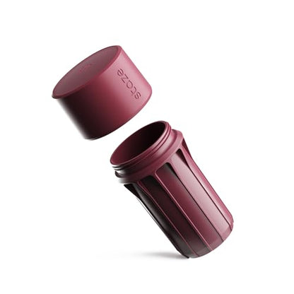Staze Air Tight Smell Proof Container (148ml) - Vacuum Seal Jar, Waterproof Food Storage Canister, Portable Small Smell Proof Jar for Coffee, Spice & Gummies - (BRICK) - color: Brick