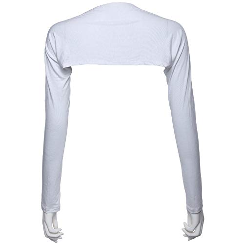 Women Anti-UV Cooling Shawl UV Protection Arm Sleeves Sun Protector for Golfing Riding Running Outdoor Activities - color: White