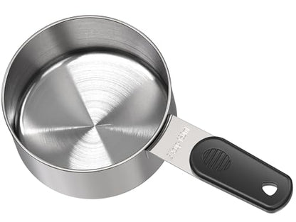 3/4 Cup Magnetic Grips Stainless Steel Measuring Cup -1PCS - size: 3/4 cup