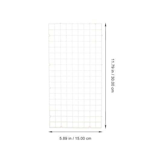 6pcs Aquarium Grid Dividers Fish Tank Bottom Partition Net White 30x15cm Mesh Breeding Isolation Board for Aquarium Filter and Fish Tank Separation