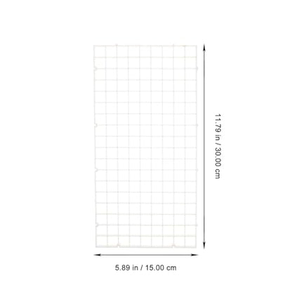 6pcs Aquarium Grid Dividers Fish Tank Bottom Partition Net White 30x15cm Mesh Breeding Isolation Board for Aquarium Filter and Fish Tank Separation