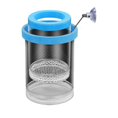 Floating Fish Breeding Box Net Design Safe Fish Habitat Isolation Tanks for Fry Shrimp Easy Setups Compacts - color: Blue, size: L