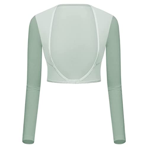 Women's Golf Cooling Shawl Outdoor Sun Protection Arm Sleeves - color: Y-green, size: X-Large