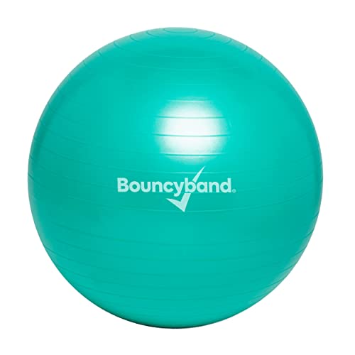 Bouncyband Balance Ball – Create Flexible Seating to Improve Focus at School, Office, or Home with This No-Roll Weighted Ball - color: Green, size: Large (Pack of 1)