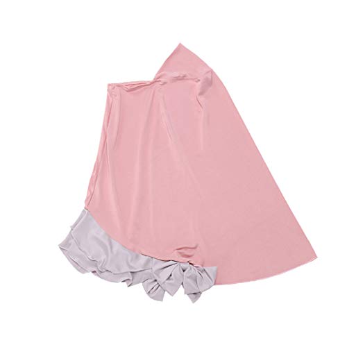 Toddler Girls Muslim Dress Abaya with Hijab Prayer Clothes Arab Solid Islamic Robe Kids Ramadan Long Skirt LDS Temple Dresses - color: B-pink, size: 18-24 Months