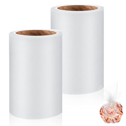 Woanger 2 Rolls Fishing Soft Spawn Net | Spawn Sac Sack Netting, Catfish Fishing Bait Mesh Holder, for Roe Bags Accessories - color: White