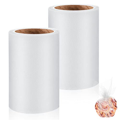 Woanger 2 Rolls Fishing Soft Spawn Net | Spawn Sac Sack Netting, Catfish Fishing Bait Mesh Holder, for Roe Bags Accessories - color: White