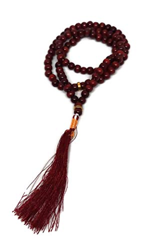 Muslim Tasbih 99 Beads Islam Misbaha AMN-199 Prayer dhikr Rosary with Decorated Tassels Eid Ramadan Religious Gift (Red) - color: Red
