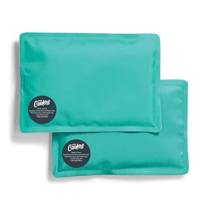 Fit & Fresh Cool Coolers 2 Pack Soft Ice for Lunch Bags, Flexible Stretch Nylon, Durable, Reusable Lunch Box Ice Packs, Soft Ice, Reusable Freezer Packs, Lunch Ice, Easy to Clean, Teal - color: Teal (2 Pack), size: Standard