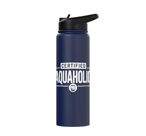 Aquarium Lover Fishkeeping Aquascape Aquarist Stainless Steel Insulated Water Bottle - color: Navy Blue