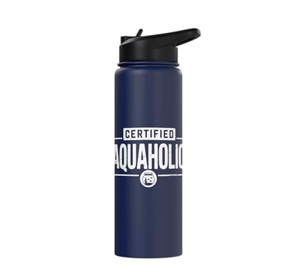 Aquarium Lover Fishkeeping Aquascape Aquarist Stainless Steel Insulated Water Bottle - color: Navy Blue