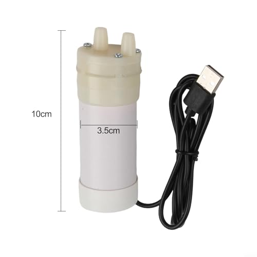 5V Self Priming Pump, USB Water Pump, 4L/Min Flow Rate, Plastic Body, 6MM Tube ID, For Aquarium, Balcony, Travel, Outdoor Use(1 Meter) - size: 1 Meter