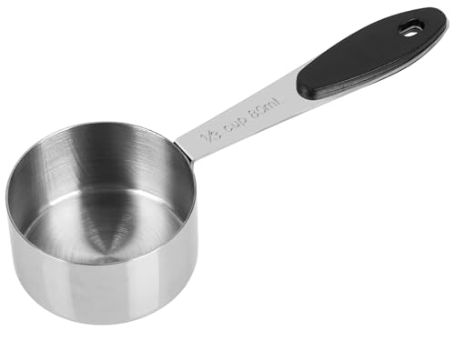 1/3 Cup Magnetic Grips Stainless Steel Measuring Cup -1PCS - size: 1/3 cup