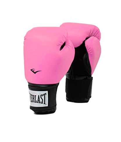 Everlast Prostyle 2 Boxing Gloves, Entry Level Training Gloves for Men and Women, Secure Fit Hook and Loop Closure & Ventilation, Heavy Bag & Speedbag Training - color: Pink, size: 12 oz