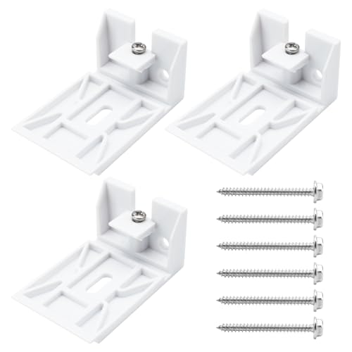 3/4" Blinds Shade Brackets Compatible with Hunter Douglas Duette, Blinds Mounting Clips Fit for Honeycomb, Cellular and Applause Shades, 3 Pack