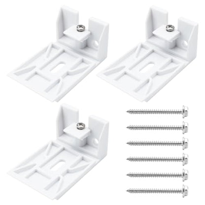 3/4" Blinds Shade Brackets Compatible with Hunter Douglas Duette, Blinds Mounting Clips Fit for Honeycomb, Cellular and Applause Shades, 3 Pack