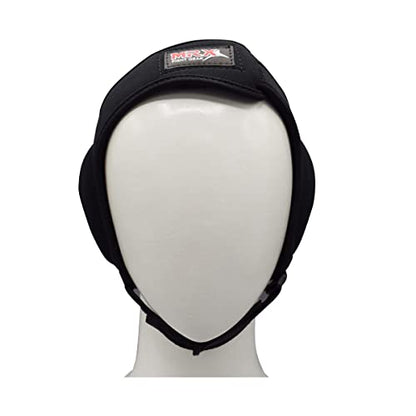 MRX MMA Ear Guards Kick Boxing Ju Jitsu Cage Wrestling Ear Protection Headgear with Adjustable Straps for Safe Head & Ear - color: Black