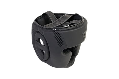Titan Boxing Headgear, Training Head Guard, Protective Gear for MMA, Kickboxing, Muay Thai - color: BLACK, size: Small-Medium
