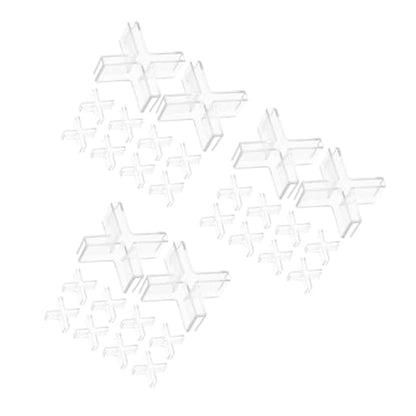 ABOOFAN 30pcs Plastic Glass Fixing Clamps for Aquariums and Display Cases Easy Installation Fish Tank Organizer Shelf Mounting Brackets for Cabinets and Showcases