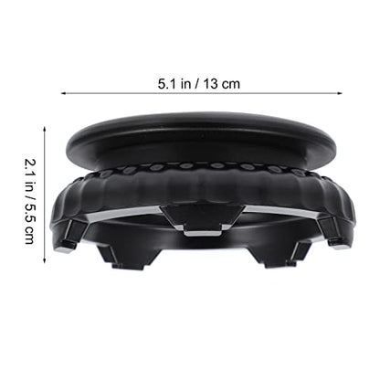 Alipis Bonsai Rotating Pedestal 5.11in Round Flowerpot Base Vase Display Stand for Tea Set Small Fish Tank Jade Home Office Flower Shop and Garden Decor