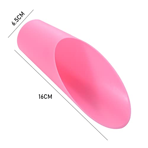 6PCS Garden Tool Gadget Bonsai Soil Scoops, 6.3in Long Plastic Garden Shovels, Colorful Small Soil Scoops, Plastic Spade Shovel Cup Succulent DIY Plant Helper