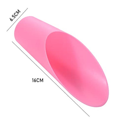 6PCS Garden Tool Gadget Bonsai Soil Scoops, 6.3in Long Plastic Garden Shovels, Colorful Small Soil Scoops, Plastic Spade Shovel Cup Succulent DIY Plant Helper