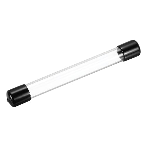 MECCANIXITY Clear Storage Tube 18x22mm Small Plastic Round Tubing with Caps Rigid Bottle Container 200mm/8 Inch for Item Stored - size: 18x22x200mm