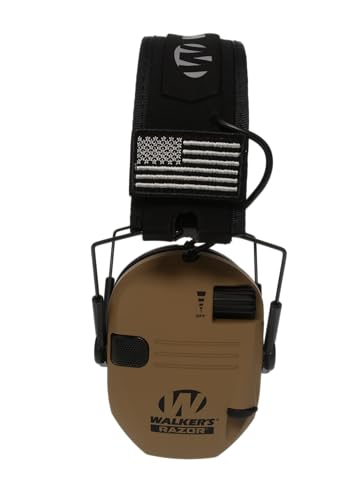 Walker's Razor Slim Electronic Muff - color: Patriot - Battle Brown, size: One Size