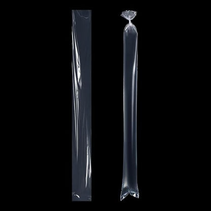 200 Pack Long Plastic Poly Bags, 4x40 Inch 2 Mil Clear Polyethylene Sleeves for Storage & Shipping, Flat Open Waterproof Poster Tube Protectors