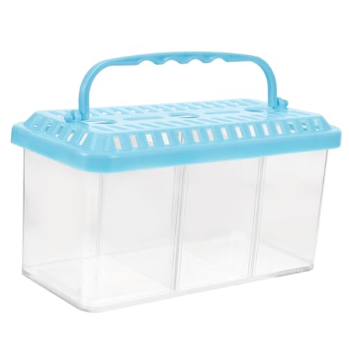 COLLBATH Portable Transparent Fish Breeding Box Aquarium Isolation Tank for Betta and Shrimp Safe Design for Observation and Spawning for Small Fish Tank Use