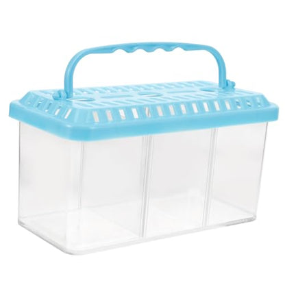 COLLBATH Portable Transparent Fish Breeding Box Aquarium Isolation Tank for Betta and Shrimp Safe Design for Observation and Spawning for Small Fish Tank Use