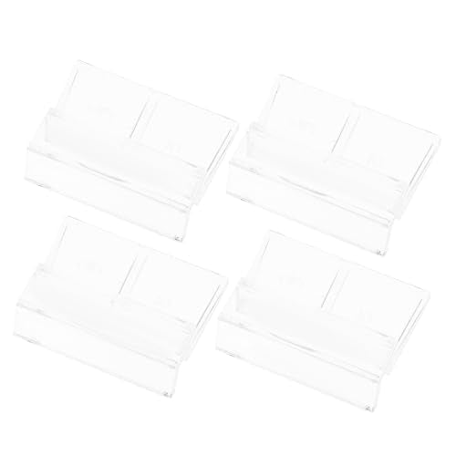 Toyvian 4pcs Sturdy Aquarium Cover Racks Acrylic Fish Tank Lid Brackets for Secure Support and Insulation for Covers Various Aquariums and Design
