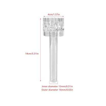 2 Pack Aquarium Surface Skimmer Protein Oil Filter Waste Removal Tool Rotating Parts for Aquatic Glass Lily Pipe Set with Skimmer Inflow and Outflow Small Nano Fish Tank Filter Pipes