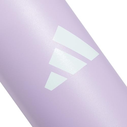 adidas Stainless Steel Metal Water Bottle 20 oz (600 mL) Screw Cap - color: Powder Plum Purple/Clear Pink/Semi Flash Aqua Blue