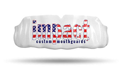 Impact Custom Professional All Sports Mouthguard -(Branded Series) - color: Usa Logo