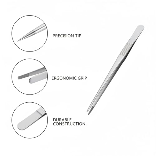 Aquarium Maintenance Tool Set - 430 Stainless Steel Long Reach Scissors, Tweezers & Sand Shovel for Fish Tanks - size: 14.96 x 0.47 x 0.31 in