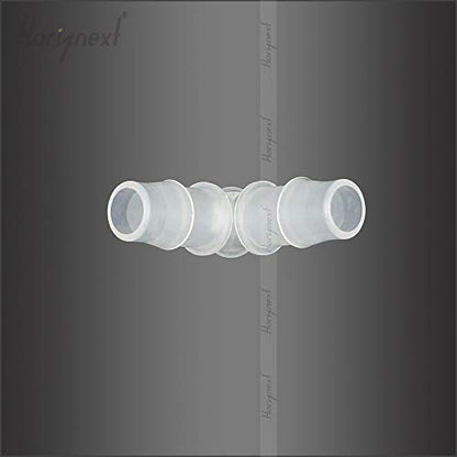 3/8" Polypropylene Y-Shaped 3-Way Barbed Hose Fitting, 4 Pcs | Y-shaped design splits one inlet into two angled outlets for air hoses and water pipes; supports routing and repair projects - style: 4pcs, 3/8" O.D.