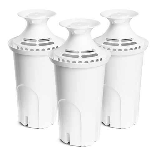 Water Filter Replacement Compatible with Brita Water Pitcher and Dispensers | Fit for Classic 35557, OB03, Mavea 107007, Reduce Chlorine and Bad Taste, BPA free, Pack of 3, By DESENRUIS