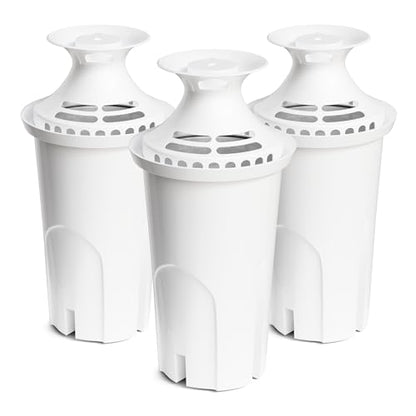 Water Filter Replacement Compatible with Brita Water Pitcher and Dispensers | Fit for Classic 35557, OB03, Mavea 107007, Reduce Chlorine and Bad Taste, BPA free, Pack of 3, By DESENRUIS