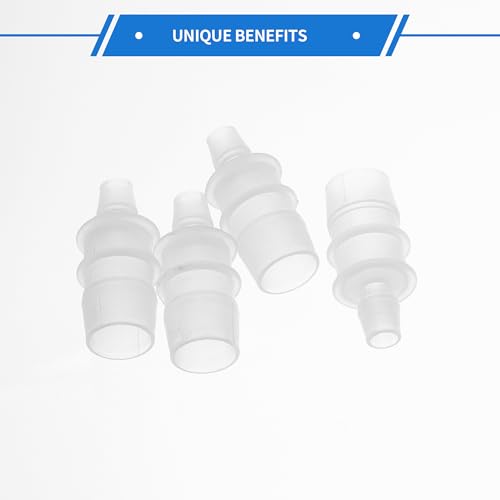 4pcs Plastic Hose Barb Fitting 3/4" to 3/8" Barbed Splicer Mender Joint Adapter Aquarium Clear - size: 3/4"-3/8"