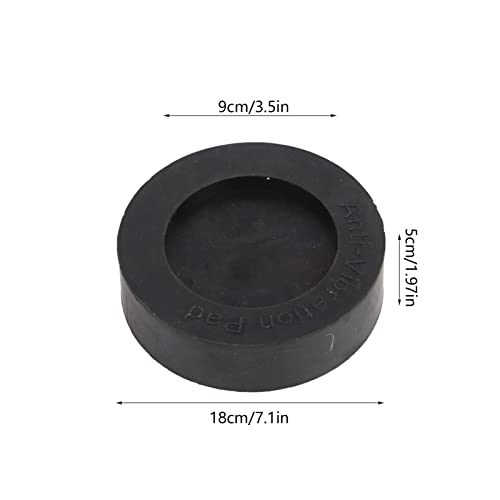 Anti Vibration Pads, Antislip Universal Pedestals for Washer Dryer, Noise Dampening and Shock Support Circular Rubber Isolation Feet Mats Set of 4