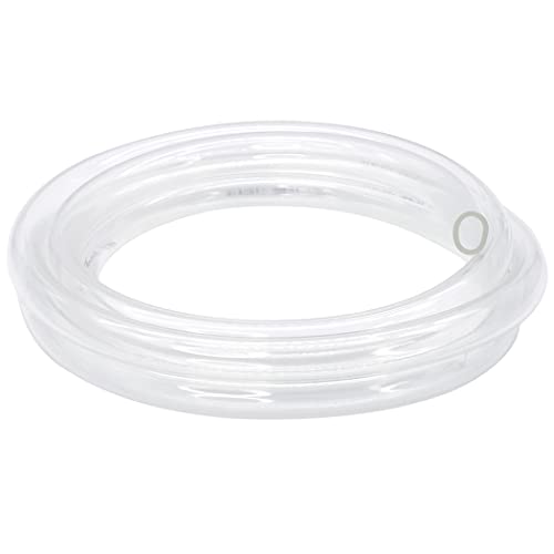 DAVCO 3/4" ID x 5ft Clear Vinyl Tubing, Low Pressure Flexible PVC Tubing, Heavy Duty UV Chemical Resistant Lightweight Plastic Vinyl Hose, BPA Free and Non Toxic - size: 3/4"ID, style: 5 Feet