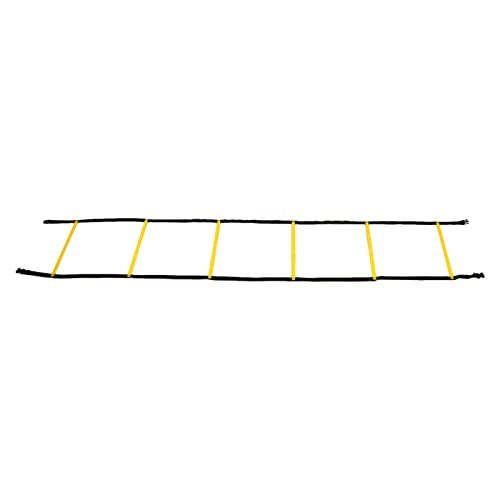 Speed Coordination Training Ladder 2.6m | Fixed Rungs for Football/Basketball/Soccer | Secure PP Material with Carry Bag | Improves Balance & Quickness